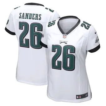 womens nike miles sanders white philadelphia eagles game je